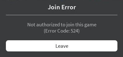Roblox Error Code 524