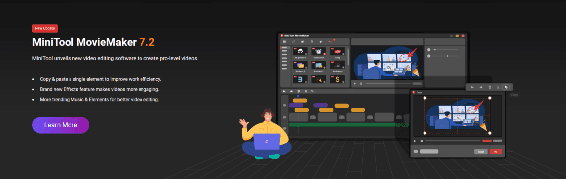 MiniTool MovieMaker 7.2 Review with a Brand-New Feature 2024
