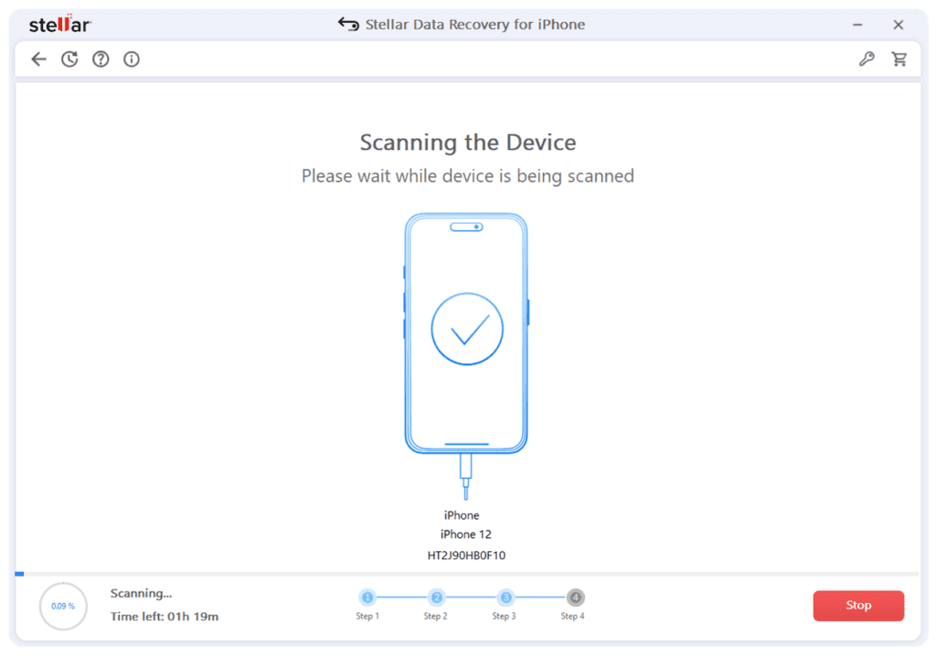 The installation and scanning process