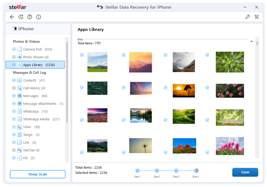 The installation and scanning process